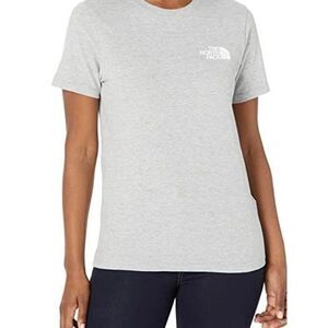 The North Face Women's Box Nse T-Shirt - Tnf Light Grey Heather/beta Blue Size S